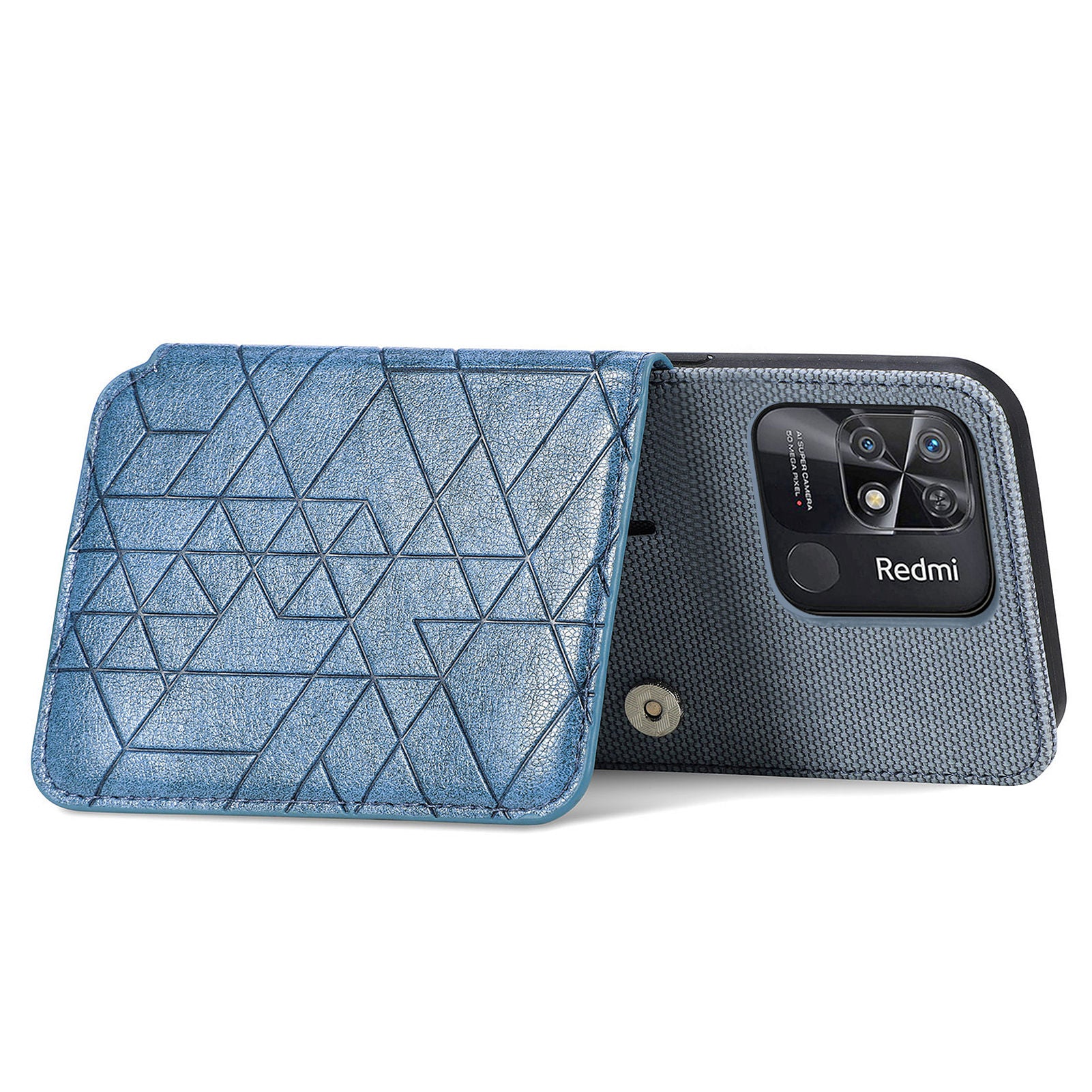 Drop Protection Phone Case for Xiaomi Redmi 10C 4G Kickstand Geometry Imprinted Wallet Phone Cover with Strap Drop Protection Phone Case for Xiaomi Redmi 10C 4G Kickstand Geometry Imprinted Wallet Phone Cover with Strap